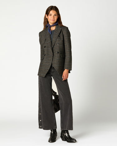 BLAZER DOBLE BOTONADURA CUADROS GREY