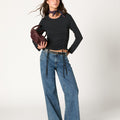 SMOCKED STRAPPY RUCHED T-SHIRT