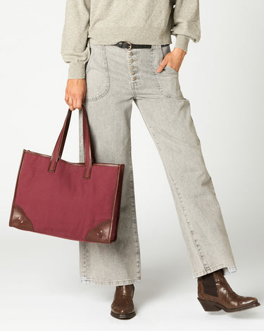 BOLSO ESTUDIANTE SARGA BURDEOS