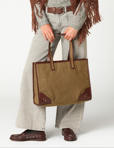 BOLSO ESTUDIANTE SARGA KHAKI