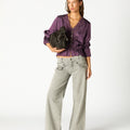 CAMISA LACE PLUM