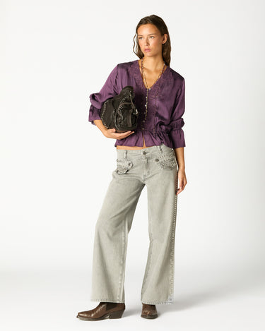 CAMISA LACE PLUM