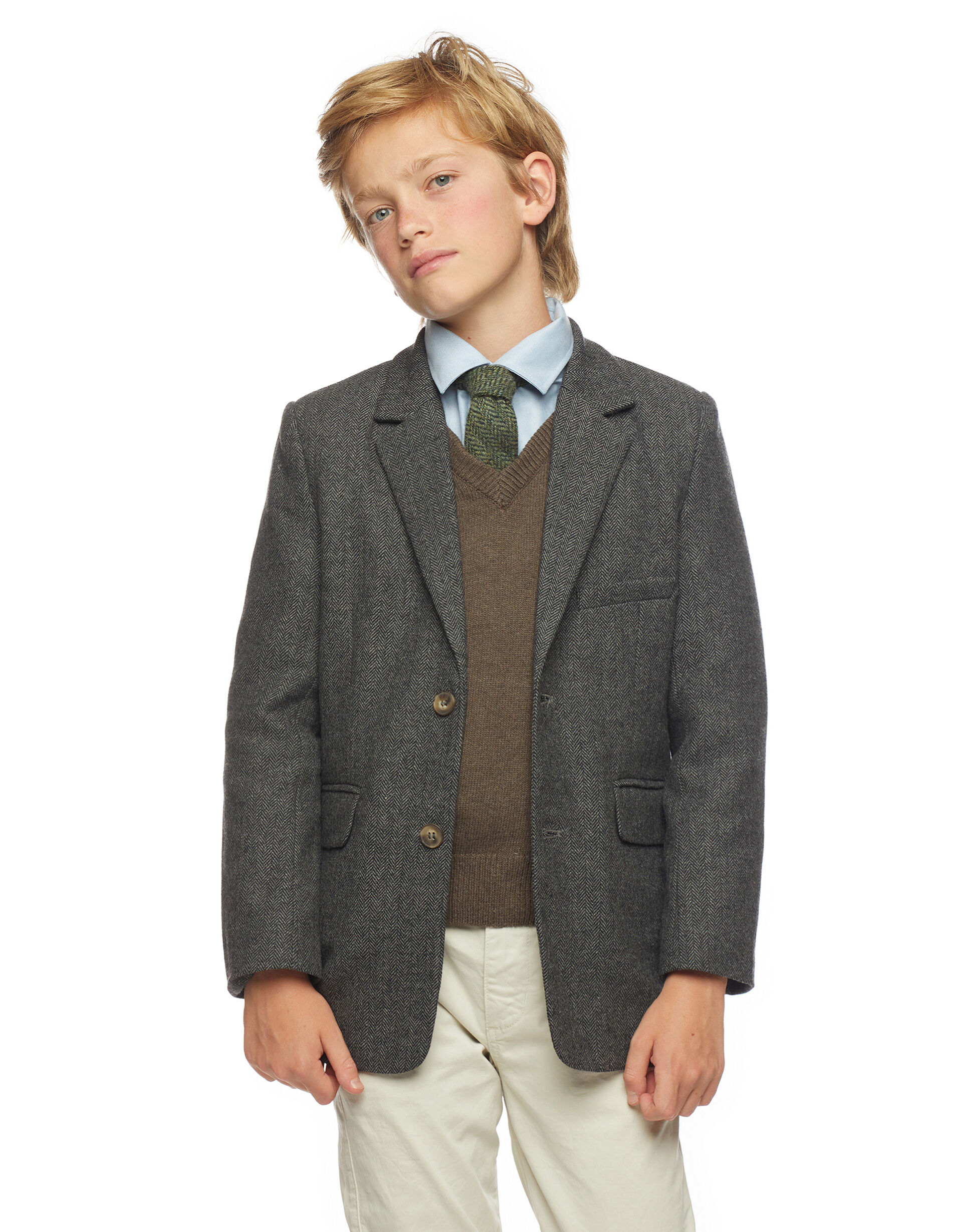 Boys hot sale herringbone blazer