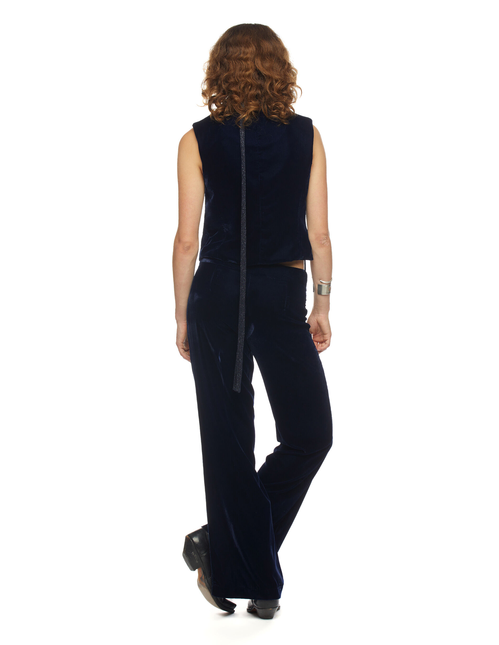 Pantalon terciopelo azul marino hot sale